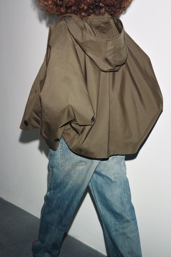 Women’s hooded trench coat