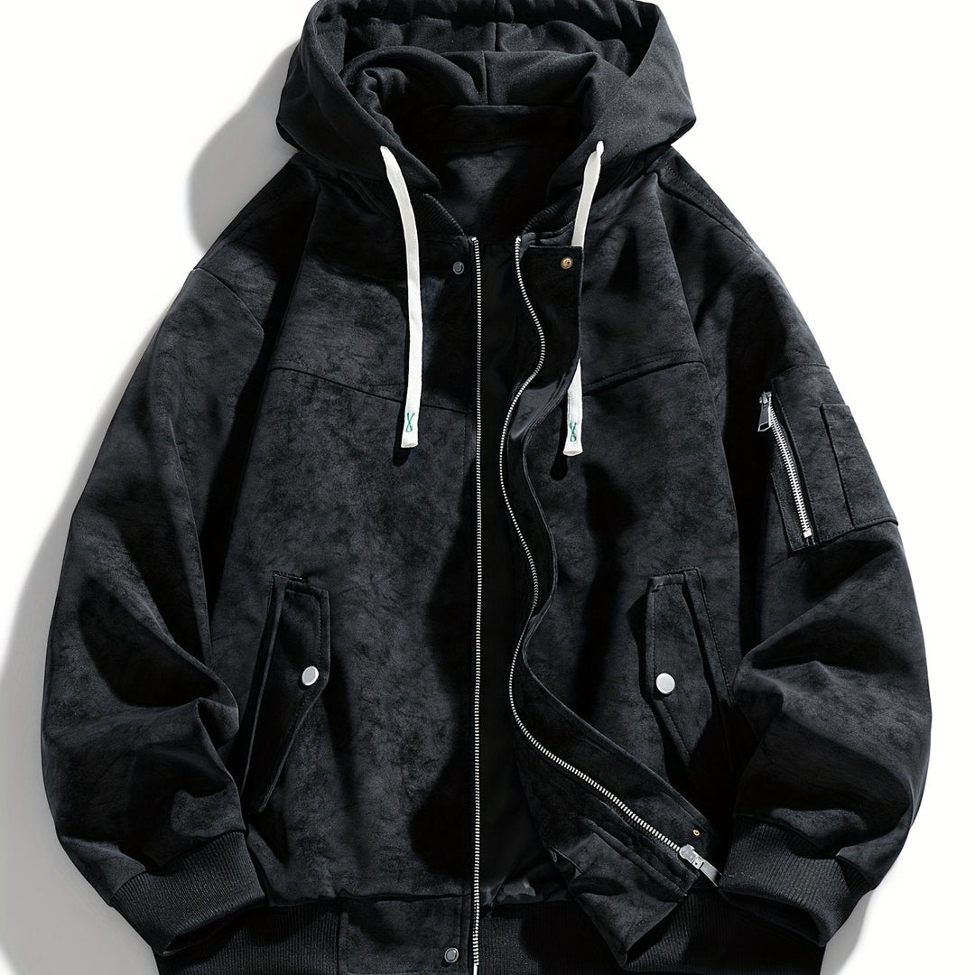 Quentin | Herren Utility-Jacke mit Kapuze