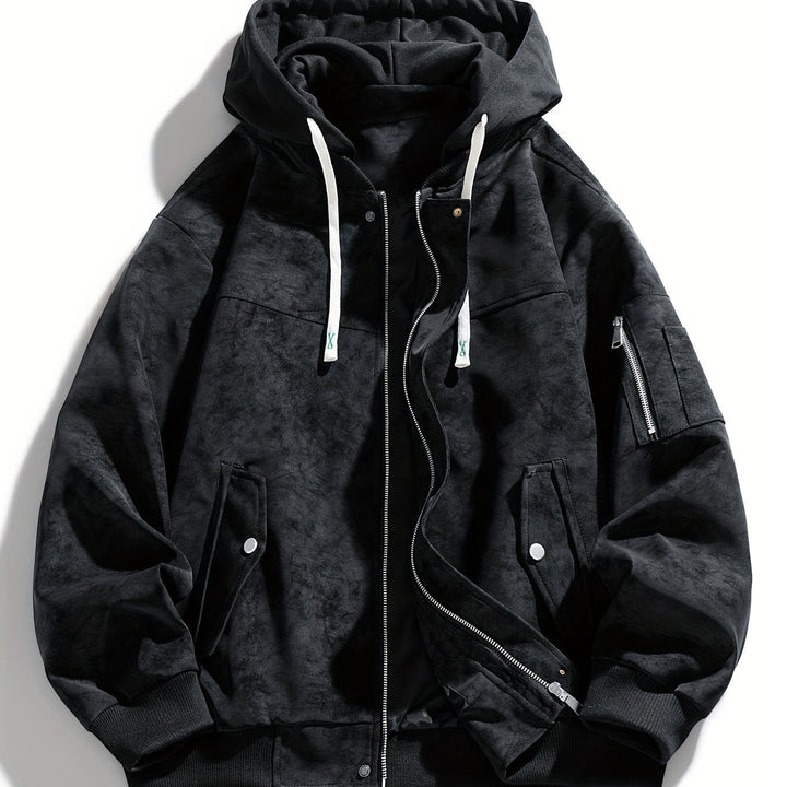 Quentin | Herren Utility-Jacke mit Kapuze