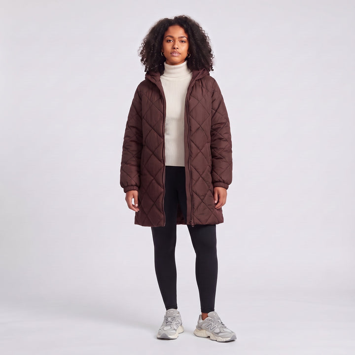 Damen Oversized Steppjacke