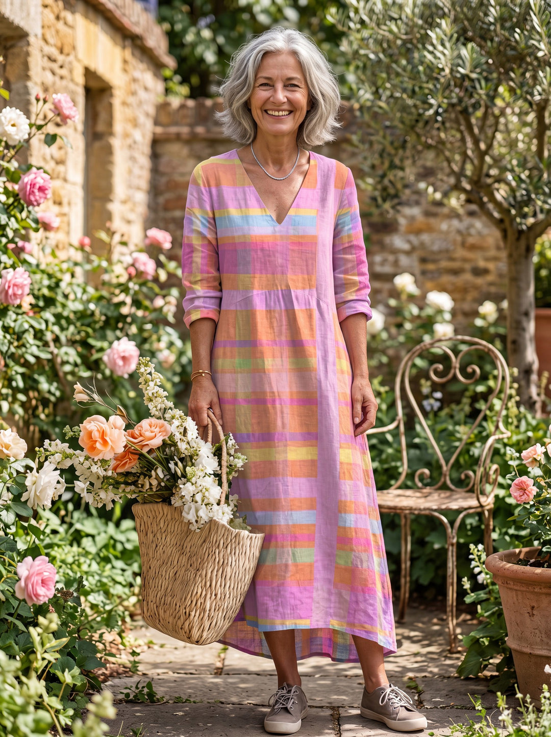 Zara Kleid Garten