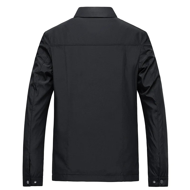Minimalist Zip-Front Casual Summer Jacket for Men