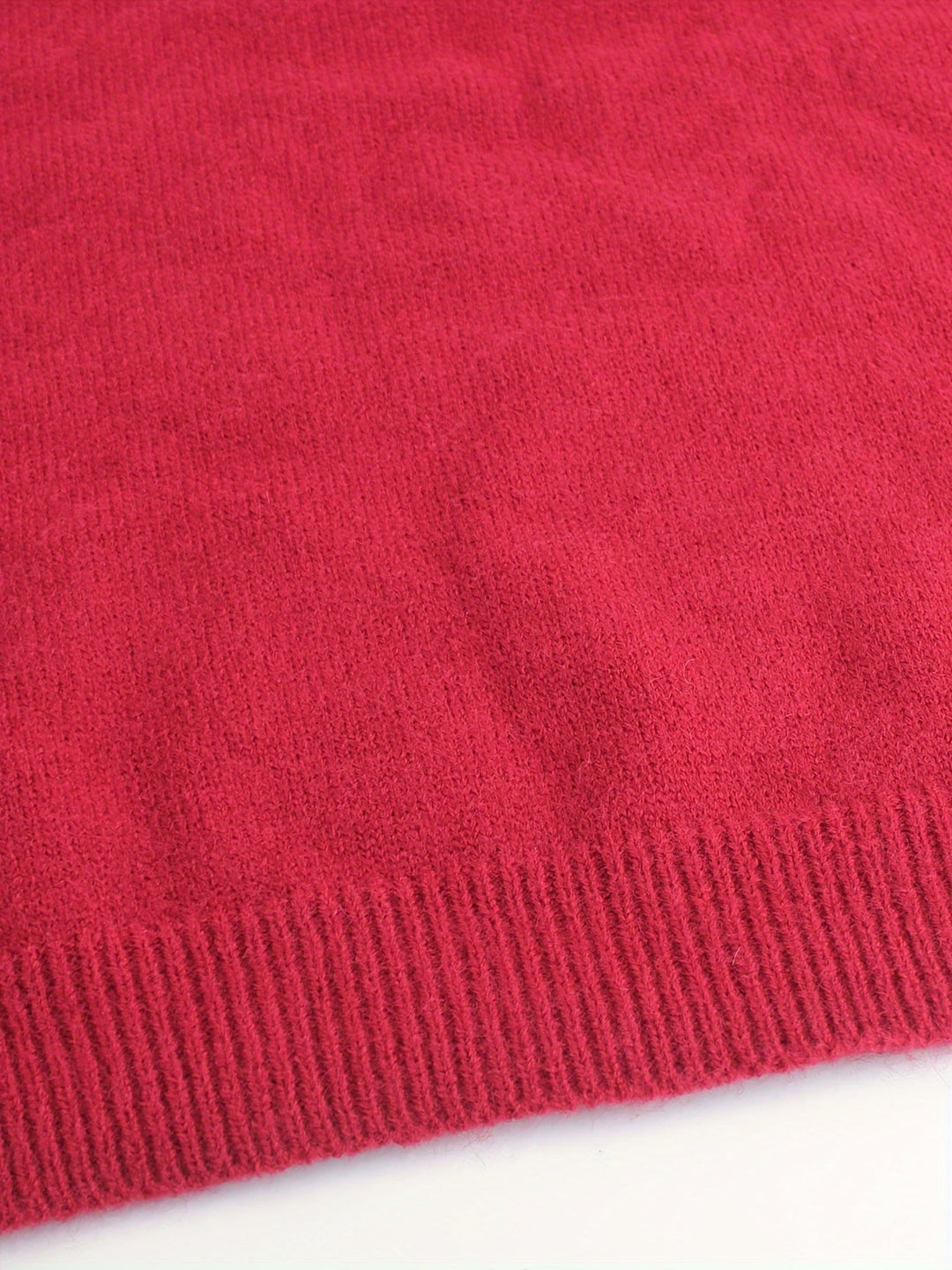 Lydia | Damen Rippstrick Pullover mit gestreiften Bündchen