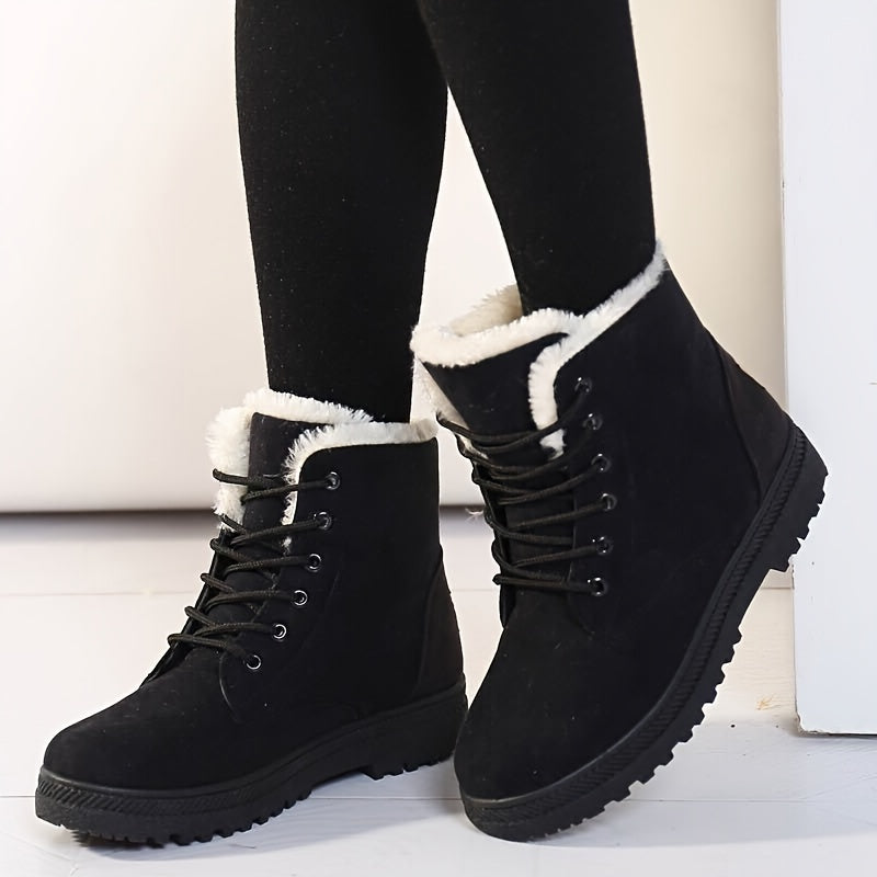 Elsa | Damen Schnür-Ankle-Boots gefüttert