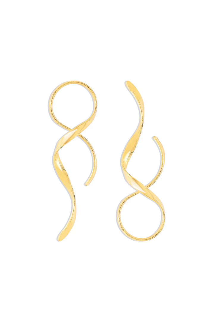 Pendientes de mujer de acero inoxidable con elegante forma de gota