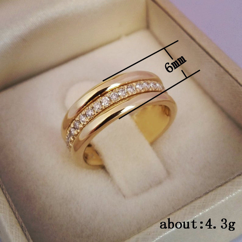 Minimalist Gold-Colored Brass-Plated Stackable Ring – Elegant Jewelry