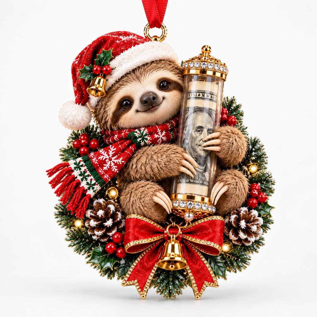 Merrymitts | Plüsch-Weihnachtsornament mit Geldfach