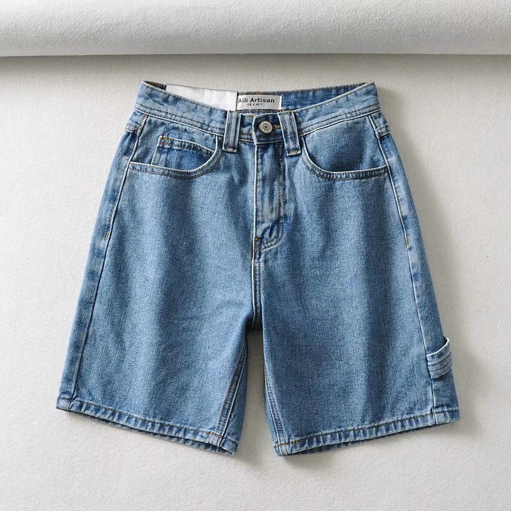 Women's High-Waist Shorts – Elegant Summer Shorts with Wide Leg