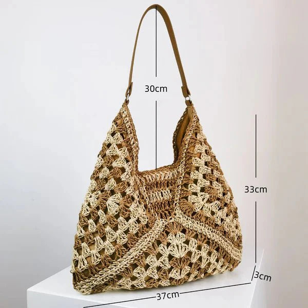 Large Beach Bag Women – Vegan Leather, Waterproof & Sandproof
