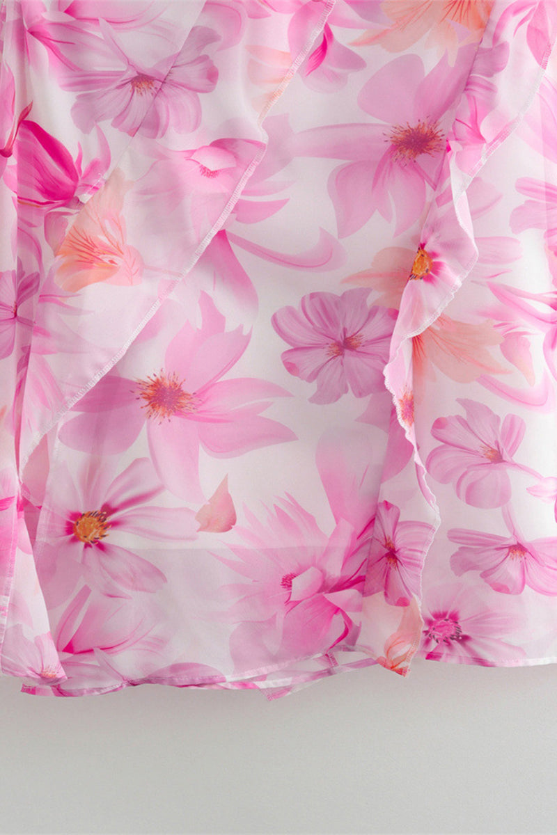 Robe dos nu à col halter avec volants – Robe de soirée légère pour femmes