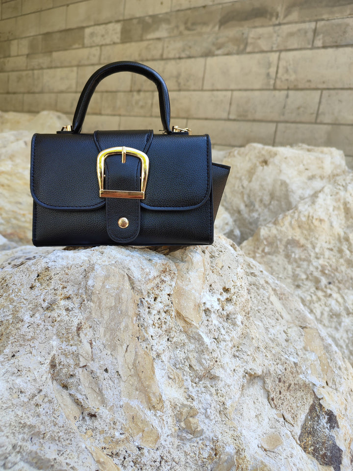 Set de bolso y cartera de cuero vegano lujoso
