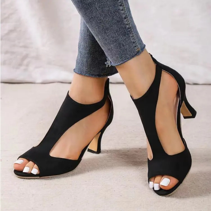 Women's Cut-Out Pumps with Open Toe