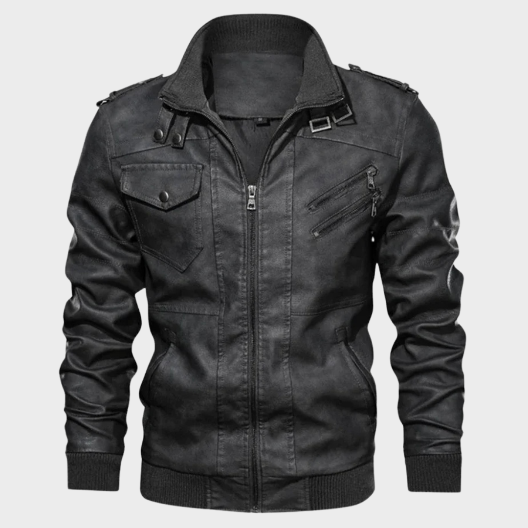 Veste en cuir de biker Etioche