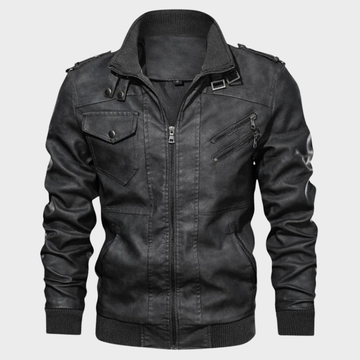 Veste en cuir de biker Etioche