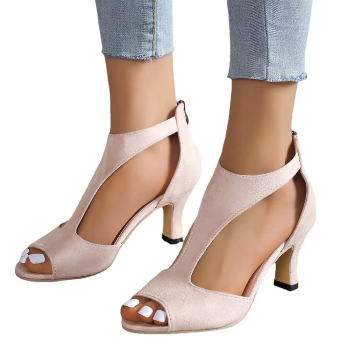 Women's Cut-Out Pumps with Open Toe
