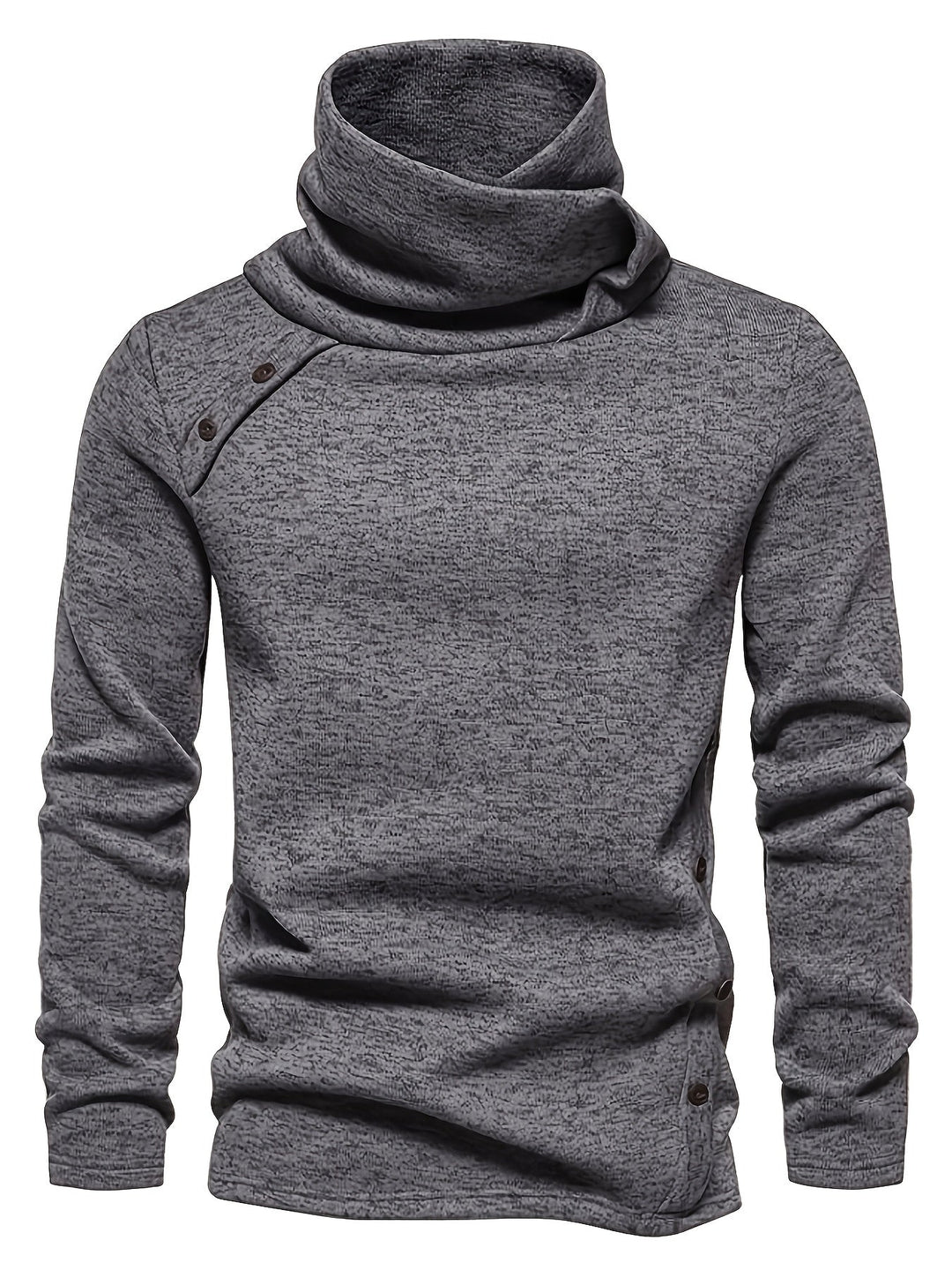 Nash | Herren Pullover mit Slouchy Kragen und Knöpfen