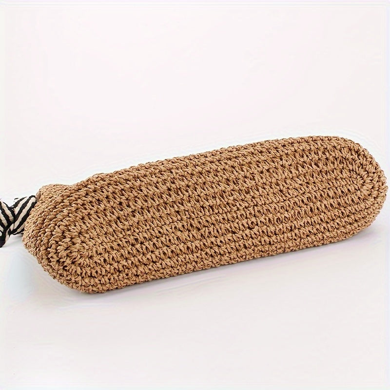 Handgewebte vegane Strandtasche – Boho Sommertasche für Damen