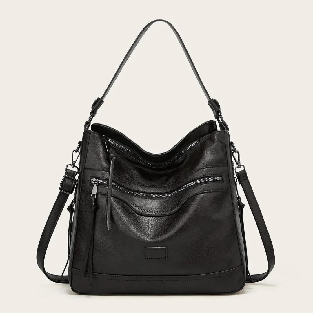 Damen Umhängetasche Vegan Leder – Elegante Schultertasche Groß