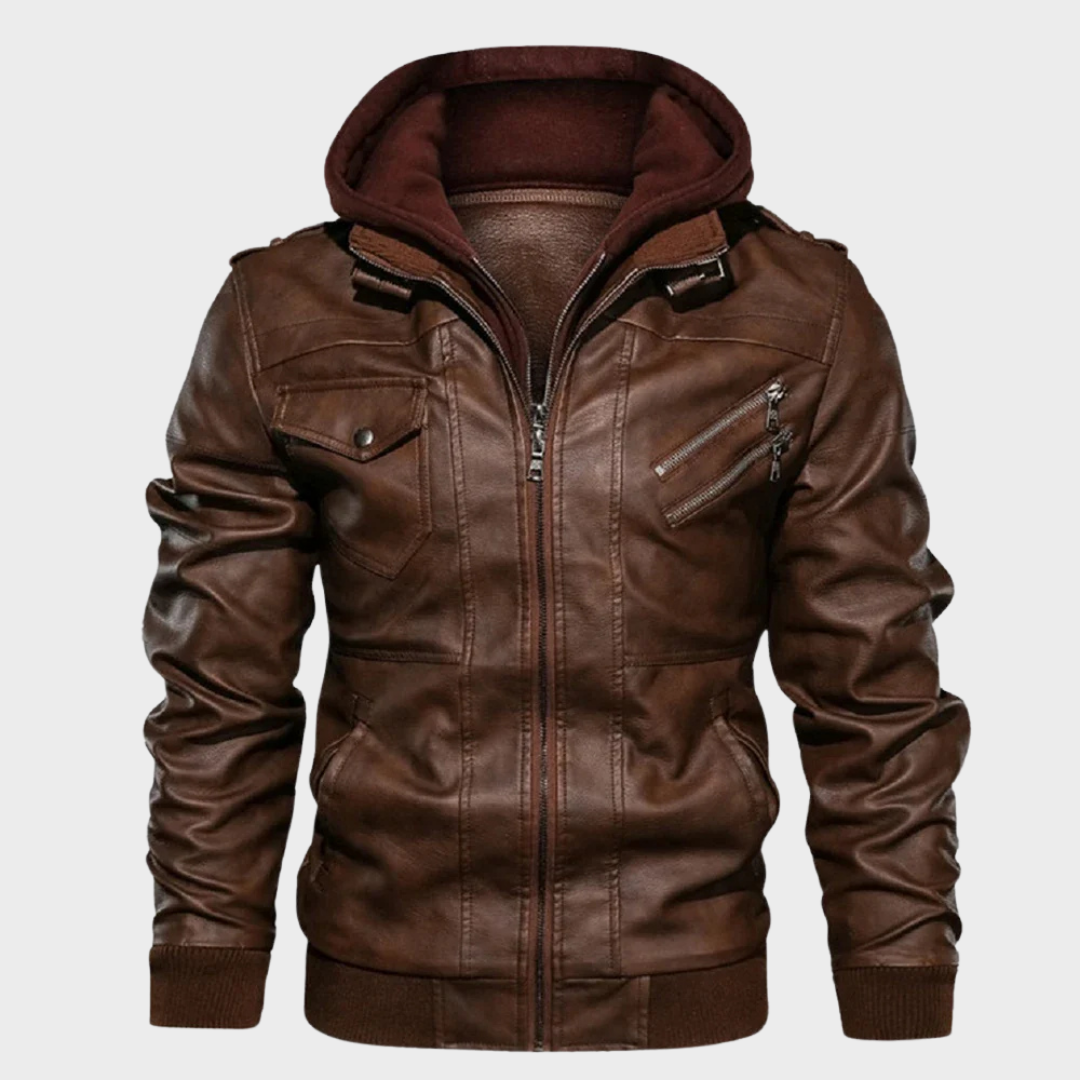 Veste en cuir de biker Etioche