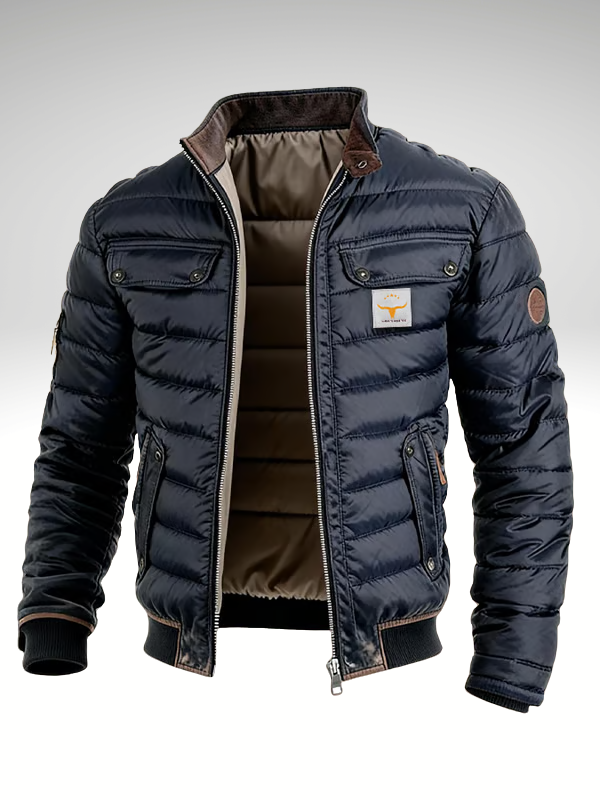 Damian | Herren Steppjacke mit Stehkragen
