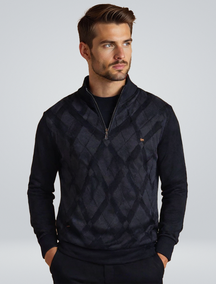 Mark | Argyle Checked Sweater