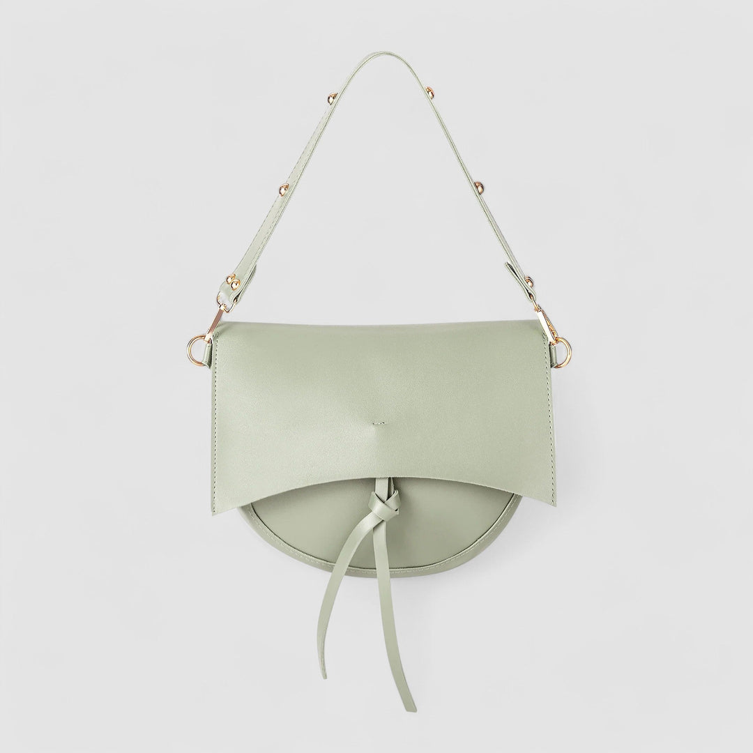 Bolso de hombro vintage para mujer – Cuero vegano con bolsa y correa de lona