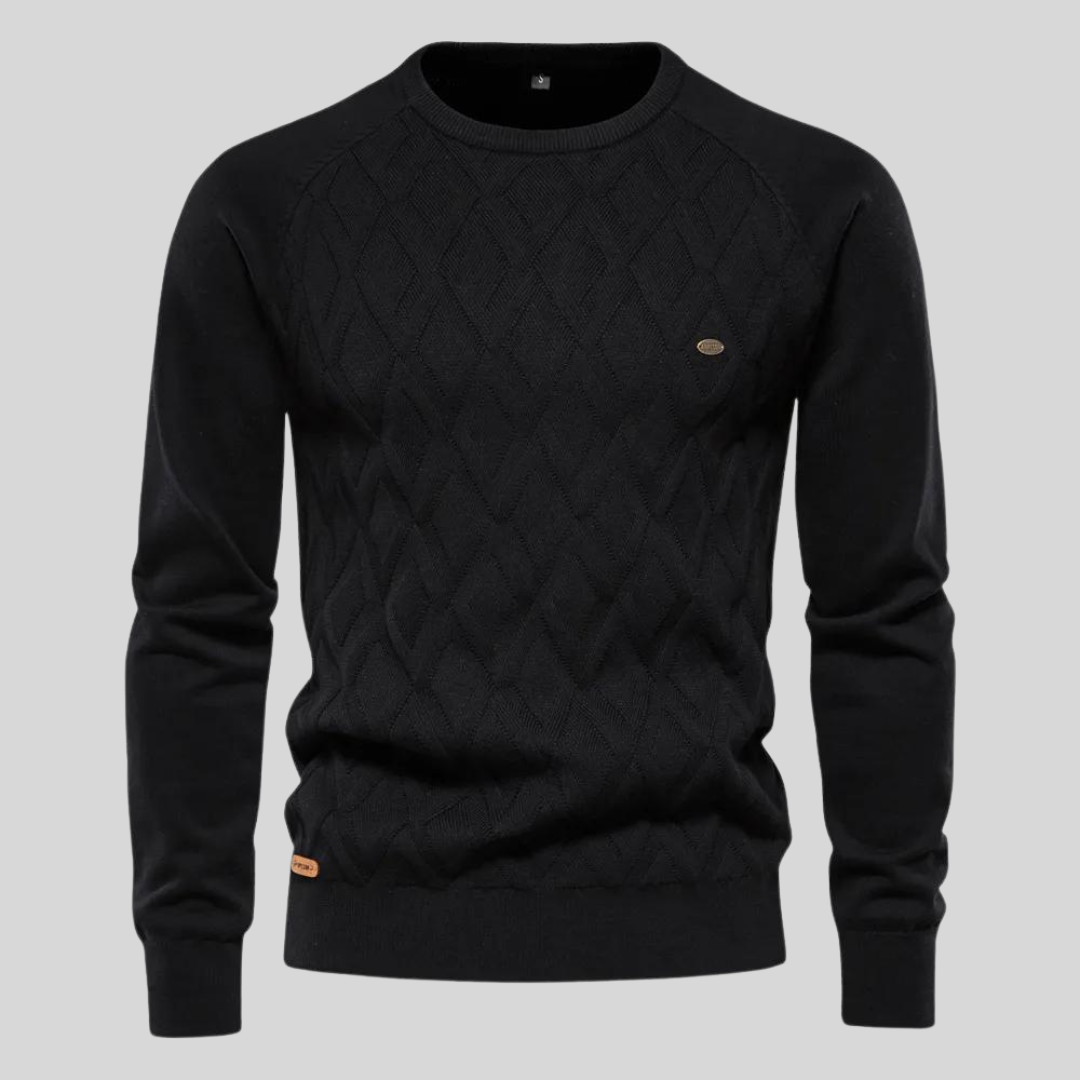 Wesley | Pullover with diamond pattern