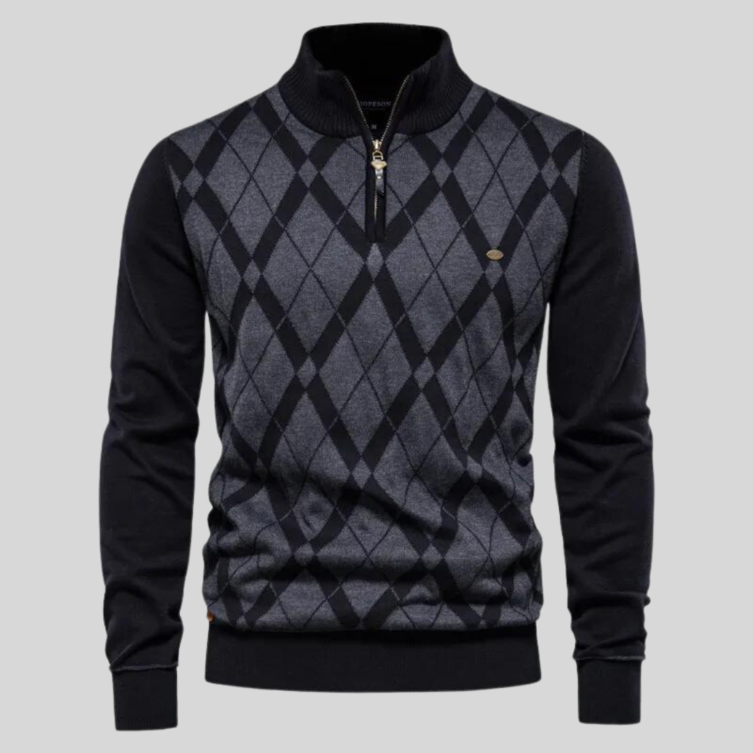 Mark | Argyle Checked Sweater
