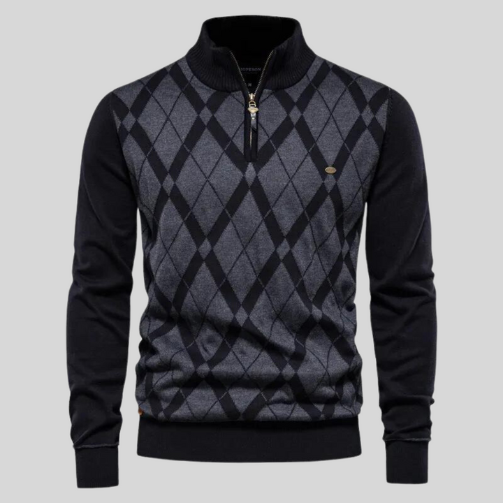 Mark | Argyle Checked Sweater