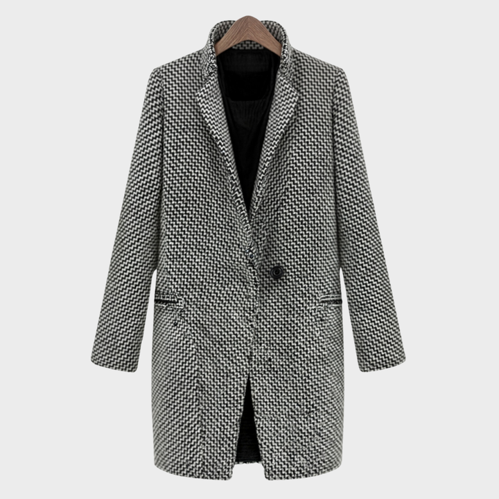 Cherry | Long Jacket Coat made of Wool