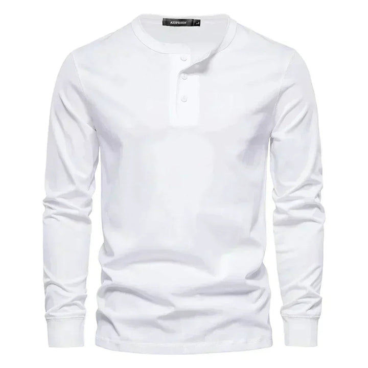 Herren Langarm Shirt Knopen Casual Bequeme Pasvorm