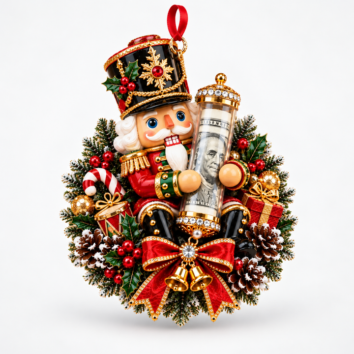 Merrymitts | Plüsch-Weihnachtsornament mit Geldfach