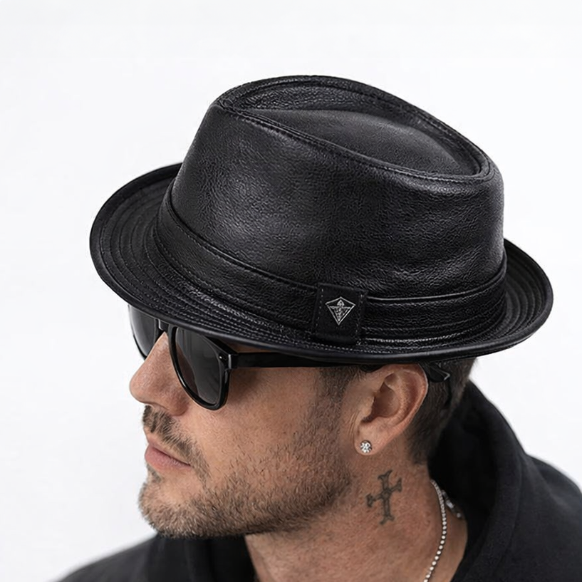 Vintage-Trilby Fedora Hut – Klassischer Leichter Modehut