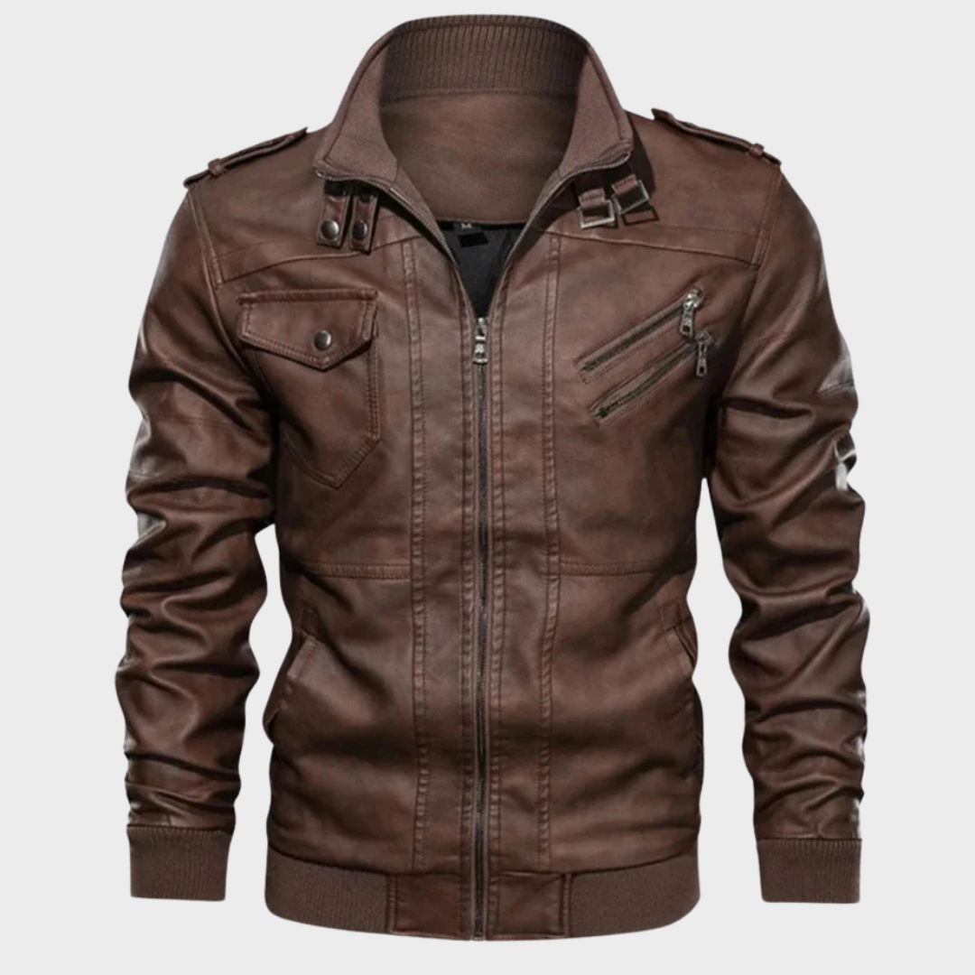 Veste en cuir de biker Etioche