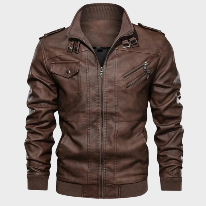 Veste en cuir de biker Etioche