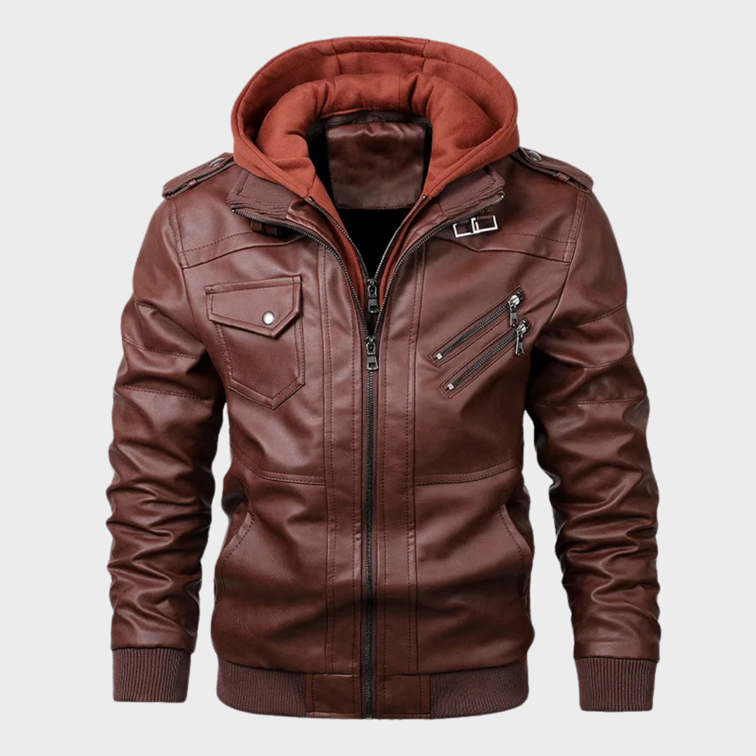 Veste en cuir de biker Etioche