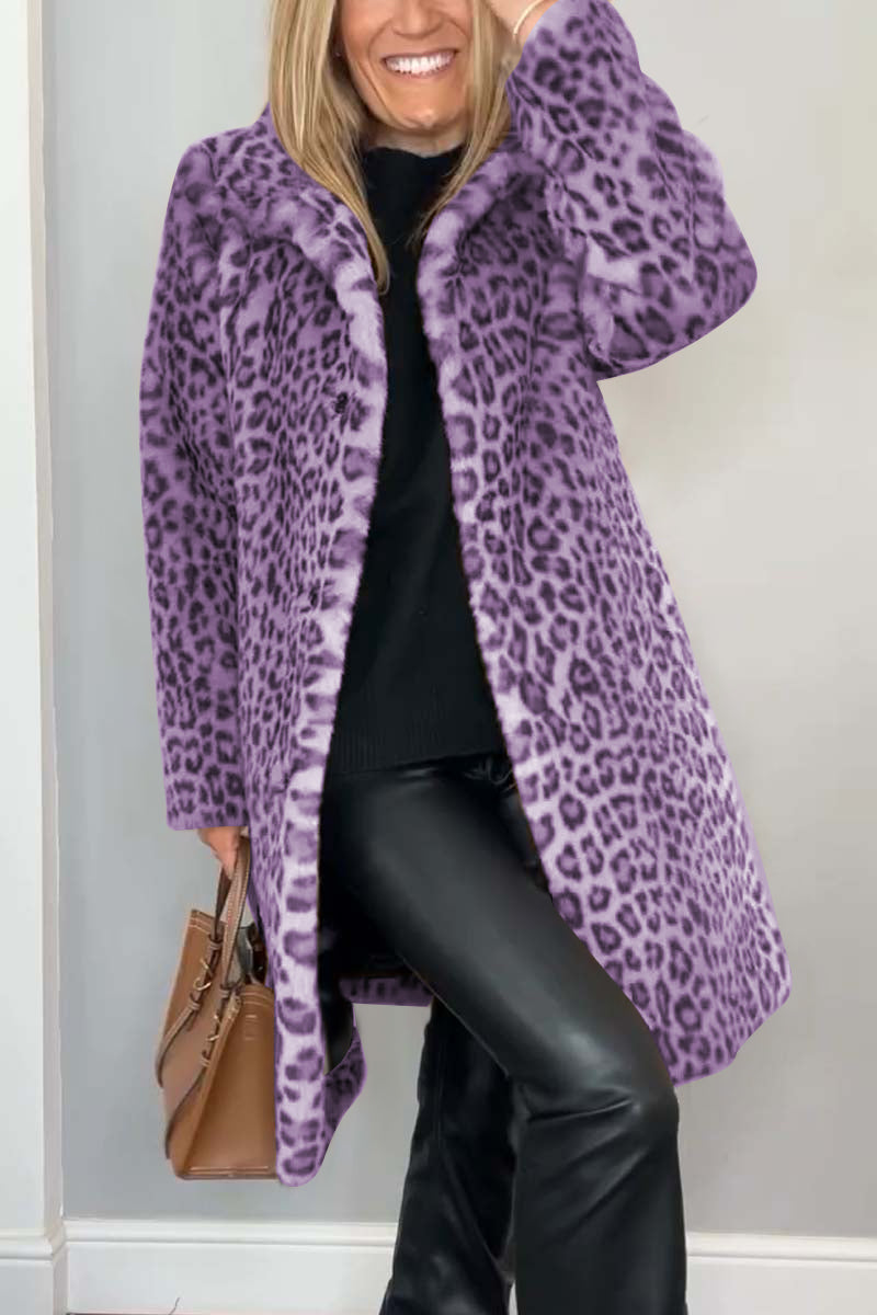 Dajana - Mantel con estampado de leopardo