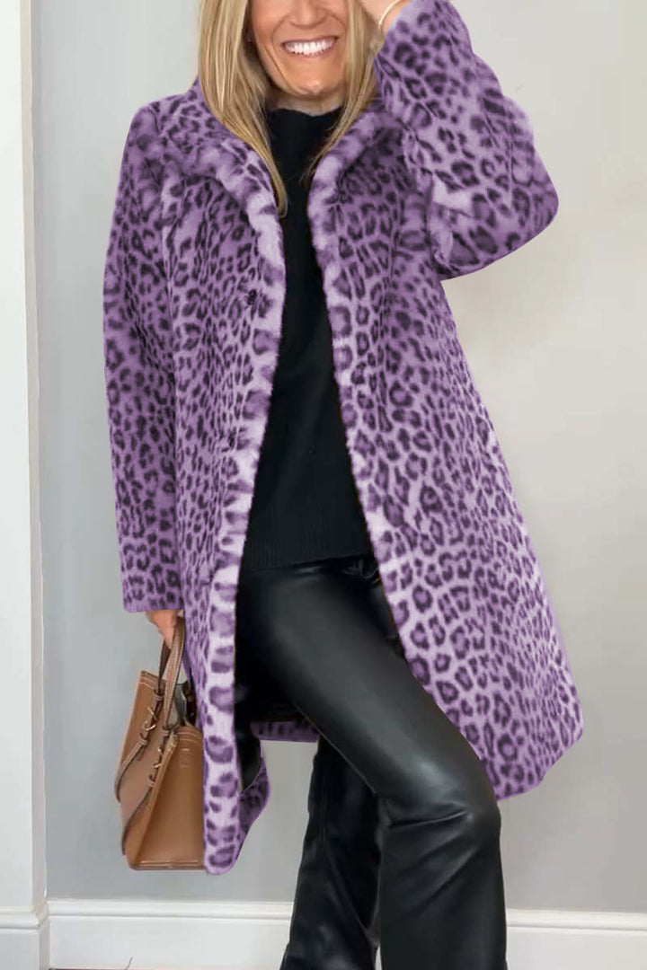 Dajana - Mantel con estampado de leopardo