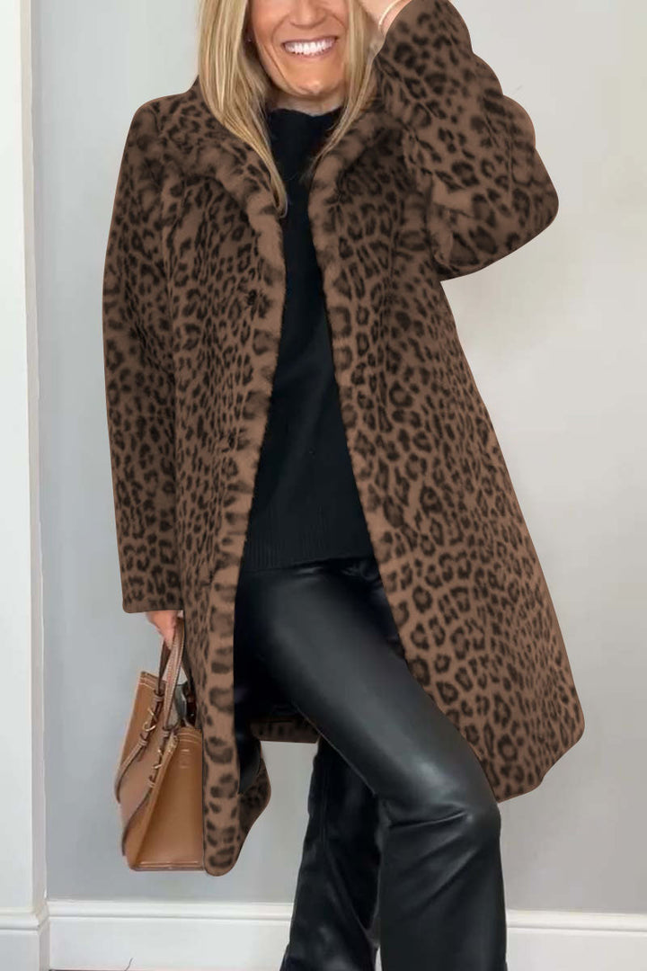 Dajana - Mantel con estampado de leopardo