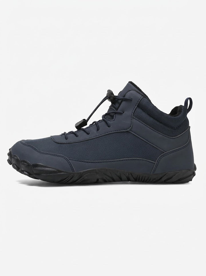 Herren wasserfeste isolierte Barfuß-Winter-Wanderschuhe mit Schnell-Schnürsystem