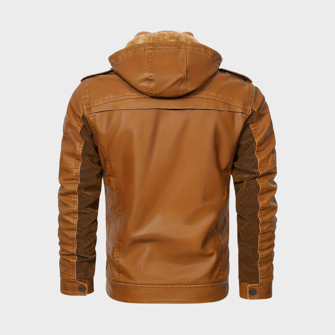 Grimpeurs Veste en Cuir Classique