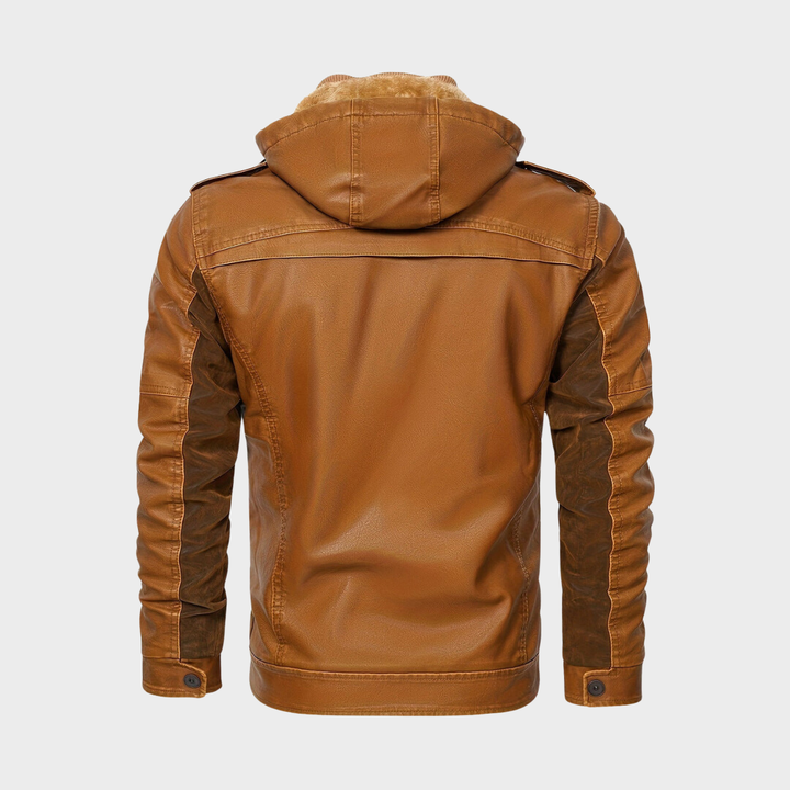 Grimpeurs Veste en Cuir Classique