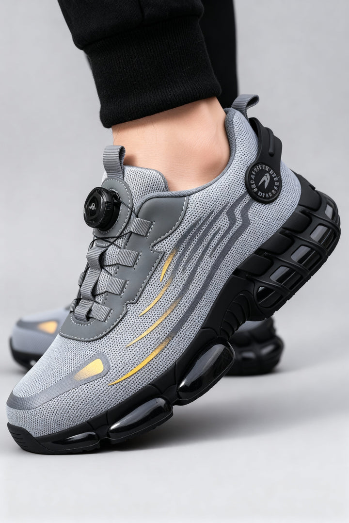 Zapatillas de seguridad para mujer con puntera de acero y suela antiperforación – Calzado de trabajo ligero