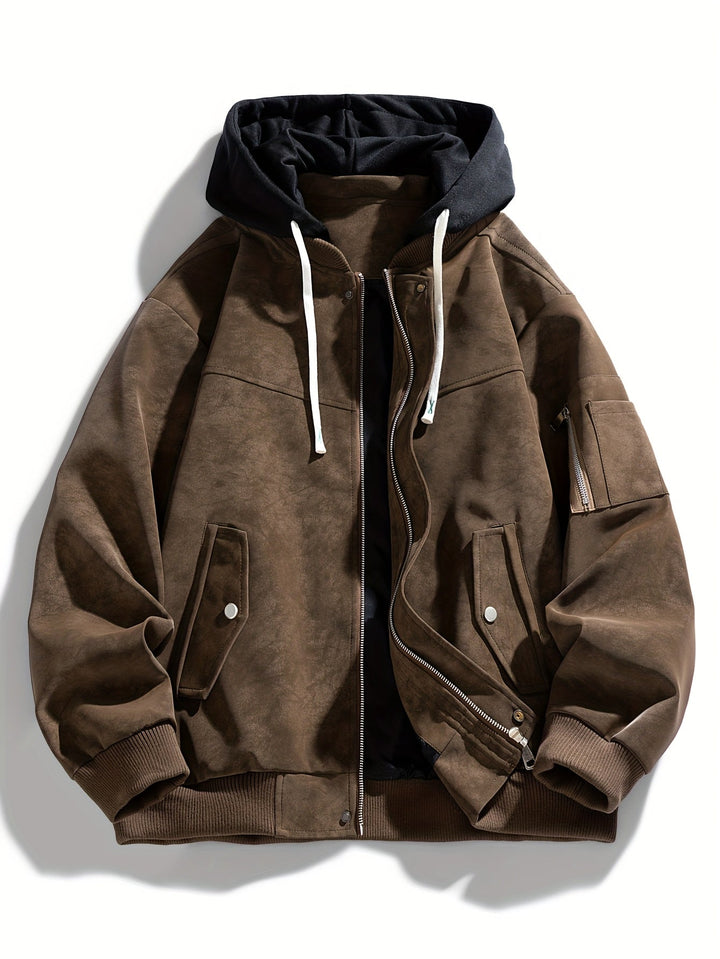 Quentin | Herren Utility-Jacke mit Kapuze