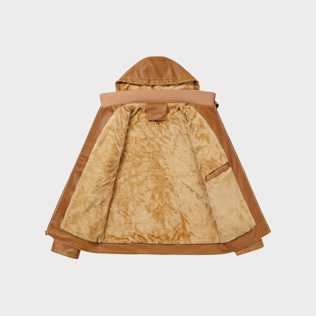 Grimpeurs Veste en Cuir Classique