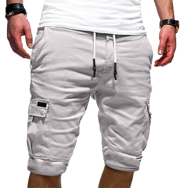 Men's Slim Fit Cargo Shorts with Multiple Pockets – Casual Utility Shorts