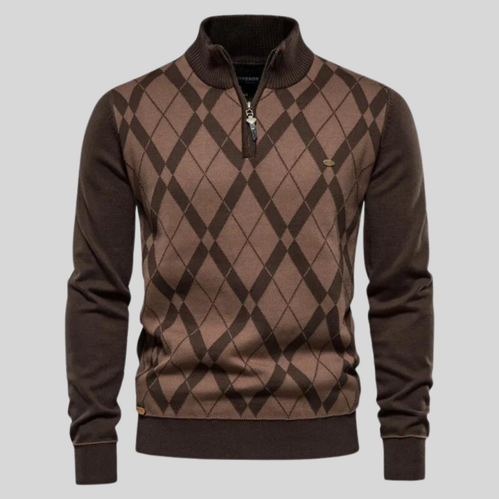 Mark | Argyle Checked Sweater