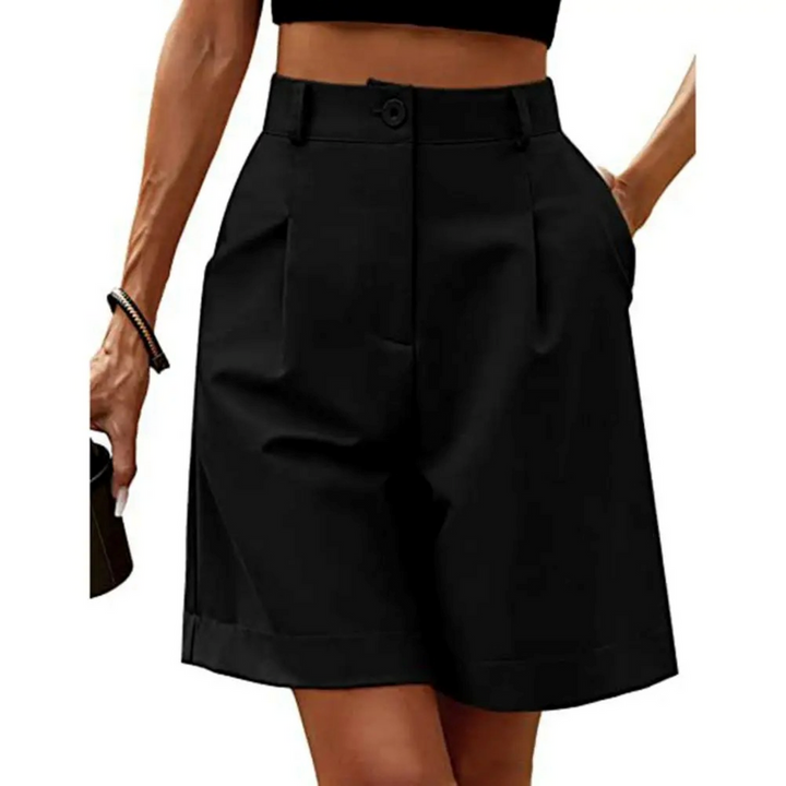 Luxe Lounge Shorts – High-Waist Satin-Feel, Breathable, Vegan
