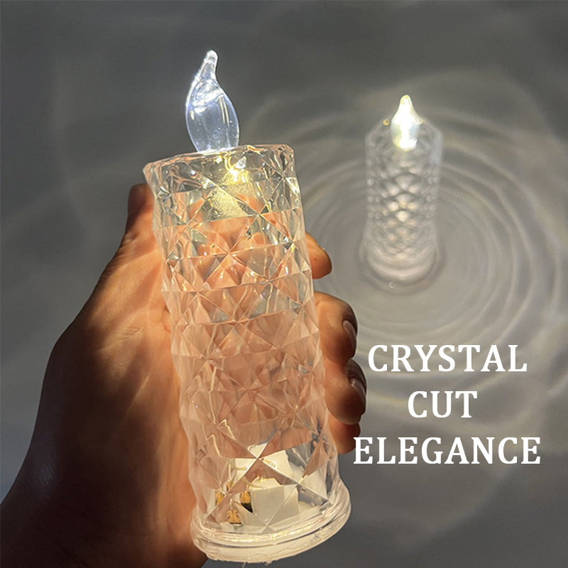 Kristall Rosen Kerzen Lampe Dekoration