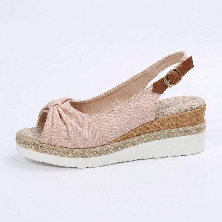 Women's Pointed-Toe Platform Sandals – Orthopedic Comfort Shoes with Buckle